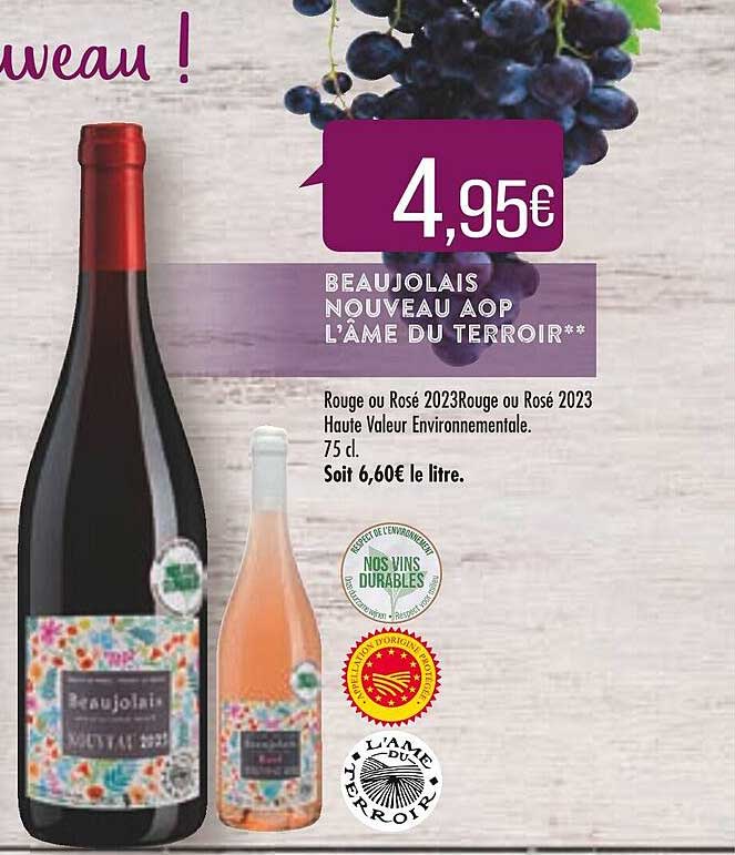 beaujolais nouveau aop l'âme du terroir