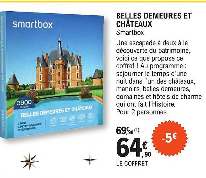 belles demeures et châteaux - smartbox