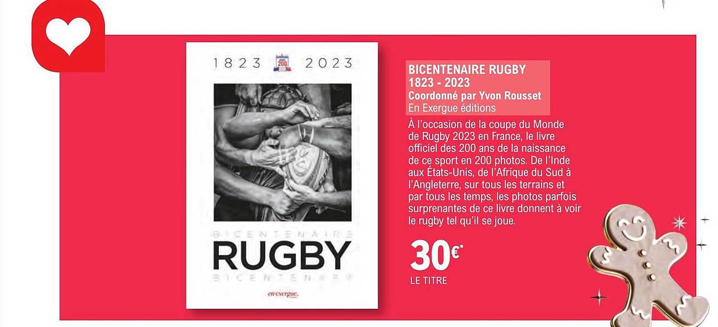 bicentenaire rugby 1823 - 2023 - cordonné par yvon rousset
