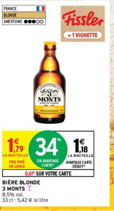 bière blonde 3 monts