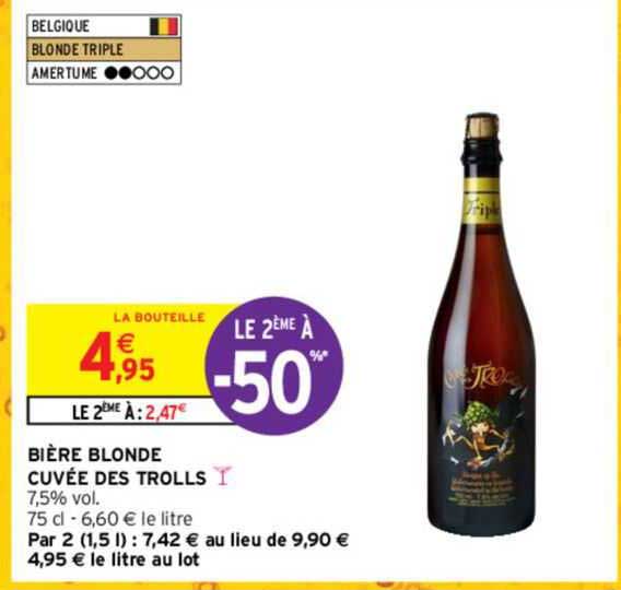 bière blonde cuvée des trolls