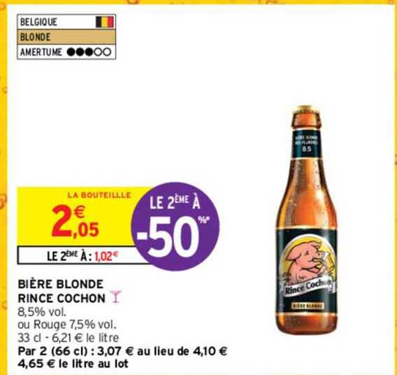 bière blonde rince cochon