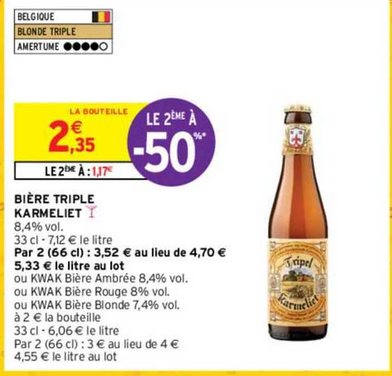 Bière Triple Karmeliet