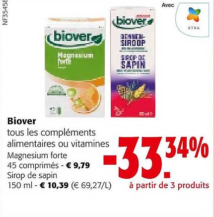 biover les compléments alimentaires ou vitamines