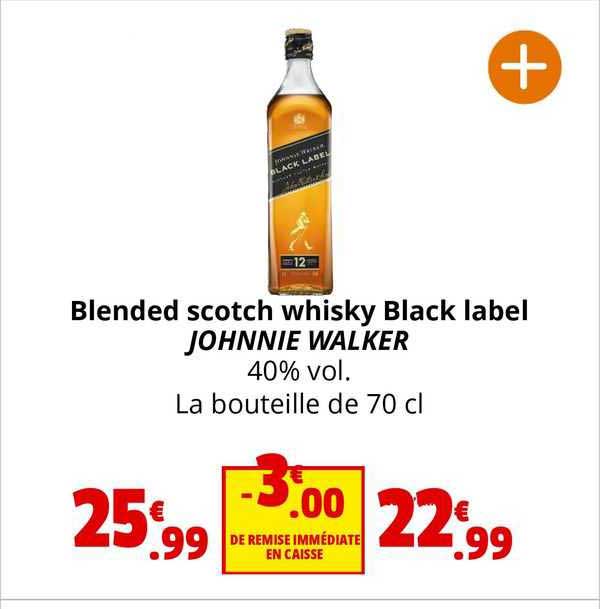 blended scotch whisky black label johnnie walker