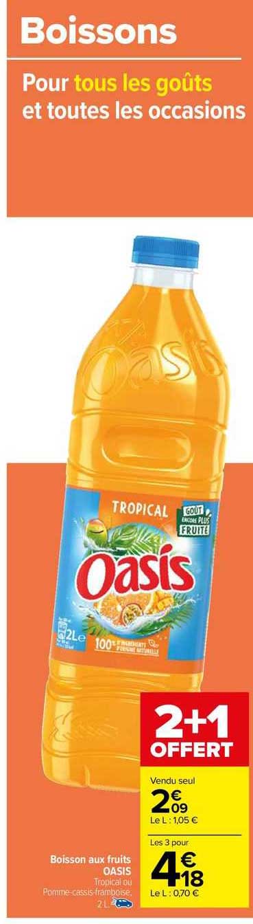 Boisson Aux Fruits Oasis