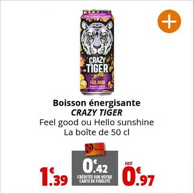 boisson énergisante crazy tiger