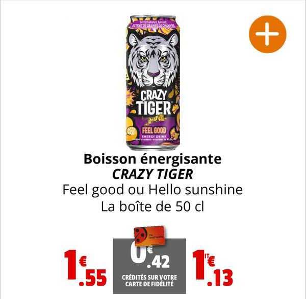 boisson énergisante crazy tiger