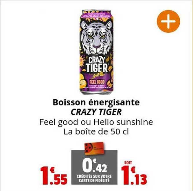boisson énergisante crazy tiger