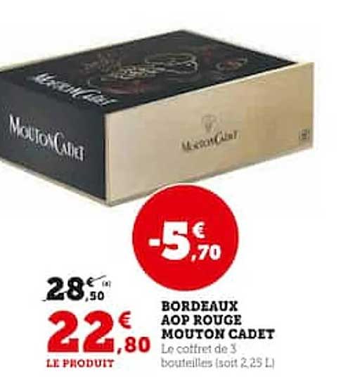 bordeaux aop rouge mouton cadet