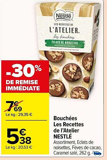bouchées les recettes de l'atelier nestlé