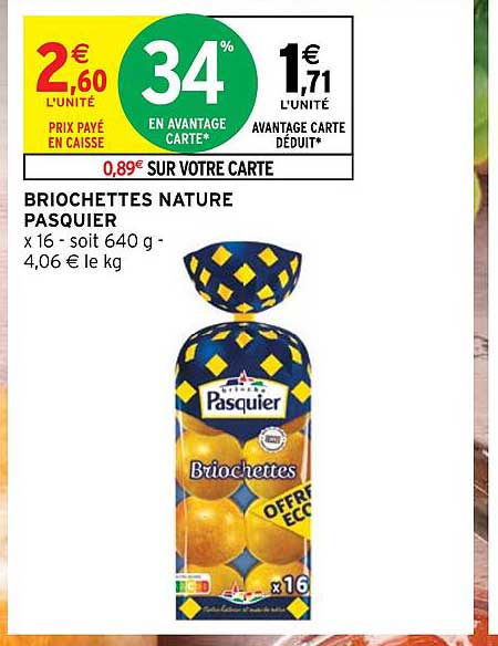 Briochettes Nature Pasquier