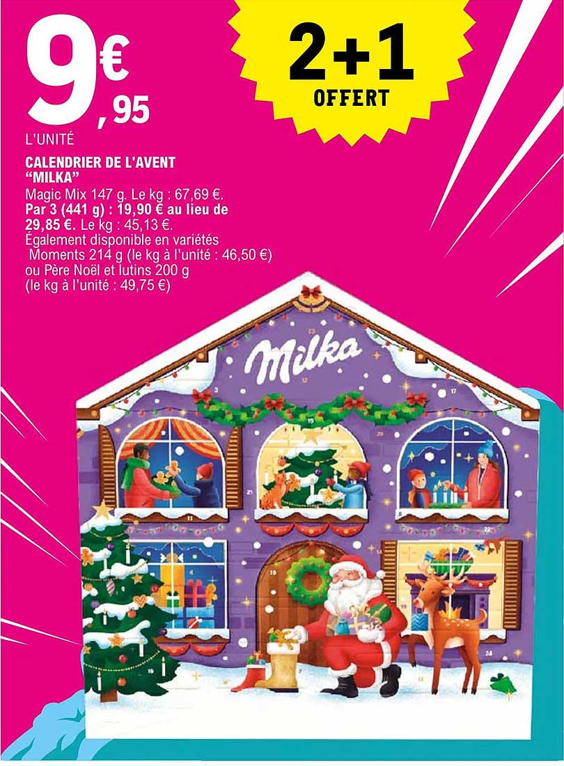 calendrier de l'avent "milka"
