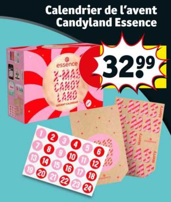 calendrier de l'avent candyland essence