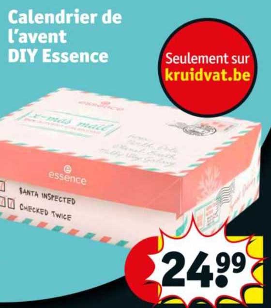 calendrier de l'avent diy essence