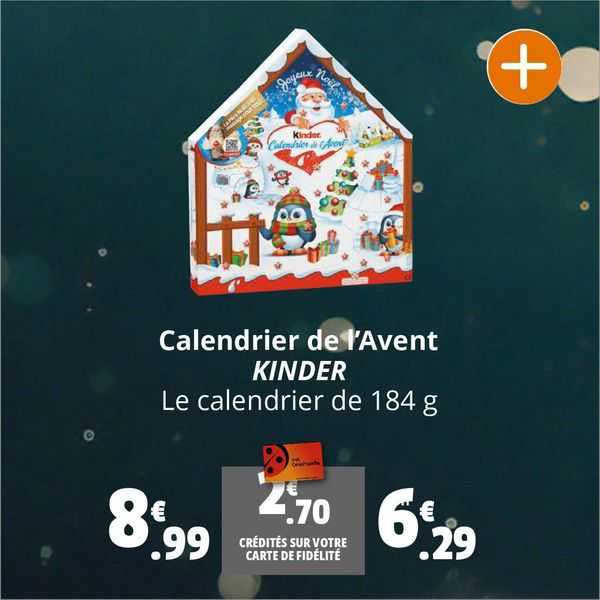 calendrier de l'avent kinder