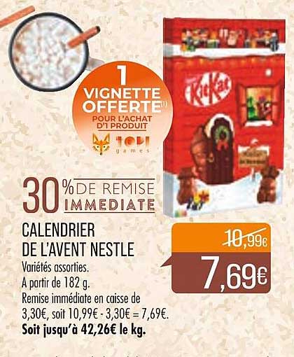 calendrier de l'avent nestle