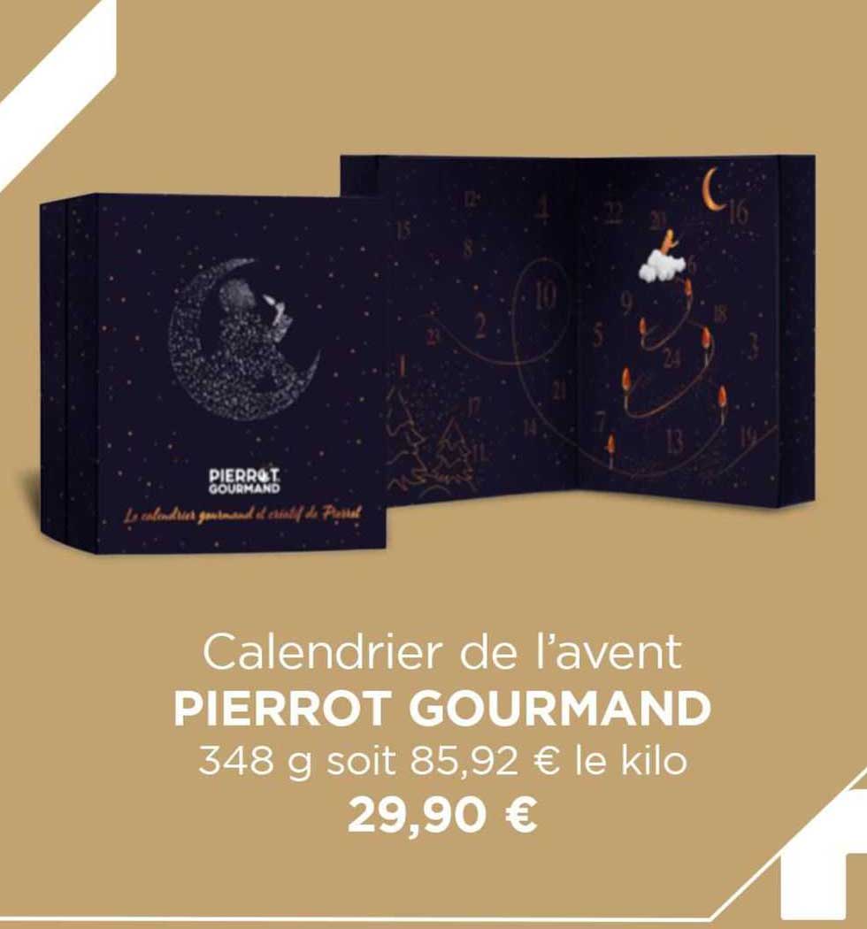 calendrier de l'avent pierrot gourmand