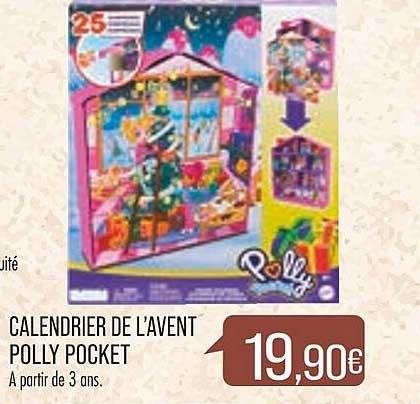 calendrier de l'avent polly pocket