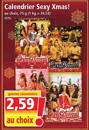 calendrier sexy xmas