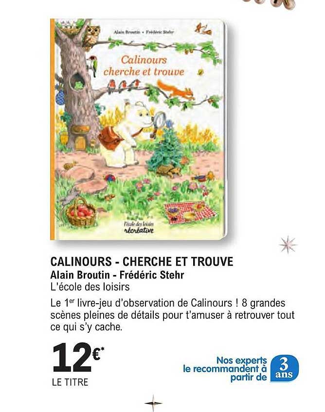calinours - cherche et trouve