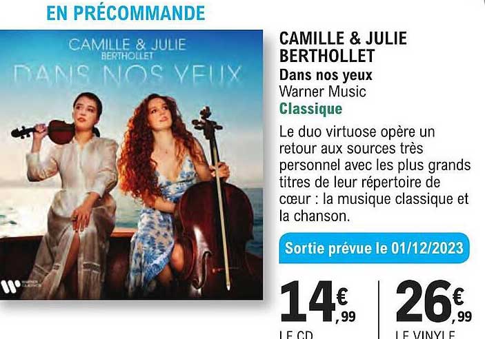 camille & julie berthollet - dans nos yeux