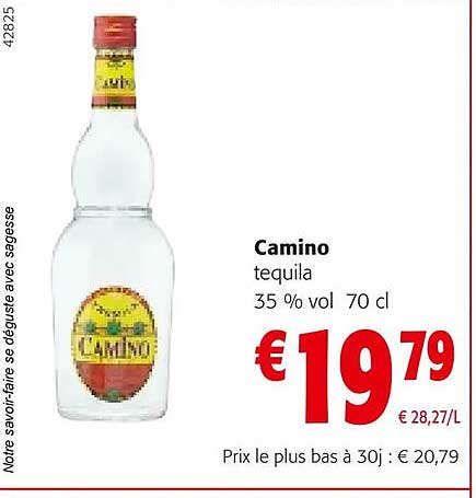 camino tequila 35% vol