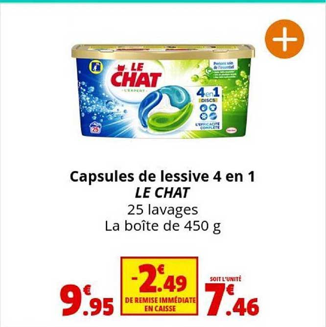 Capsules De Lessive 4 En 1 Le Chat