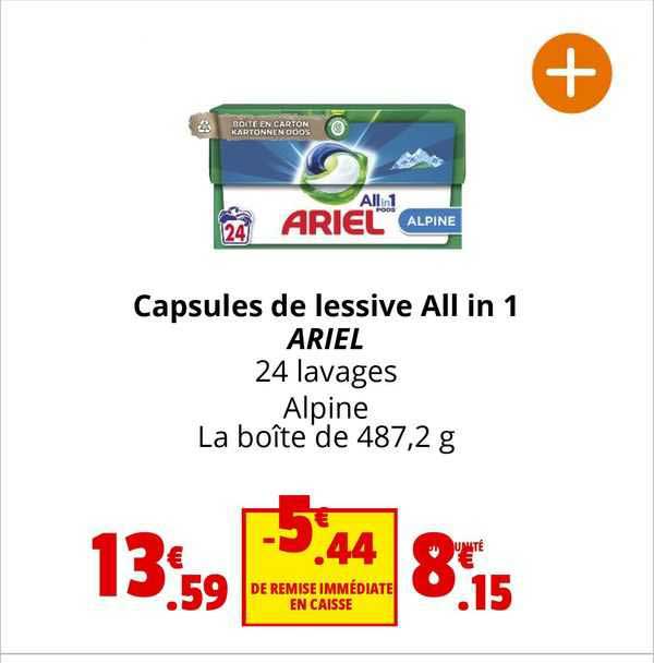 capsules de lessive all in 1 ariel