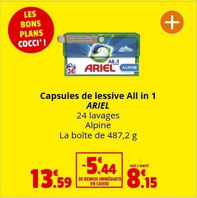 capsules de lessive all in 1 ariel