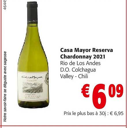 casa mayor reserva chardonnay 2021