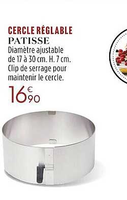 cercle réglable patisse
