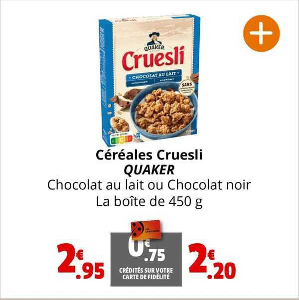 Céréales Cruesli Quaker