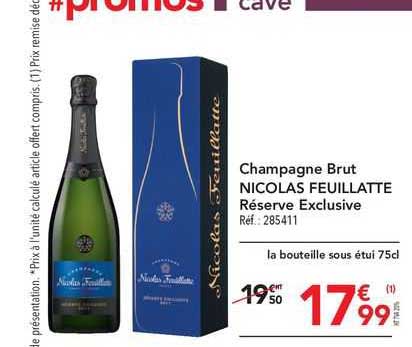 champagne  brut nicolas feuillatte réserve exclusive