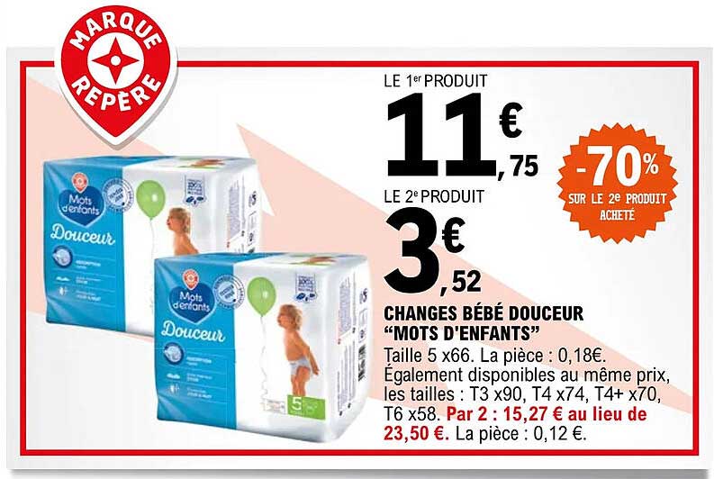 changes bébé douceur "mots d'enfants"