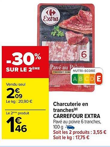 Charcuterie En Tranches Carrefour Extra