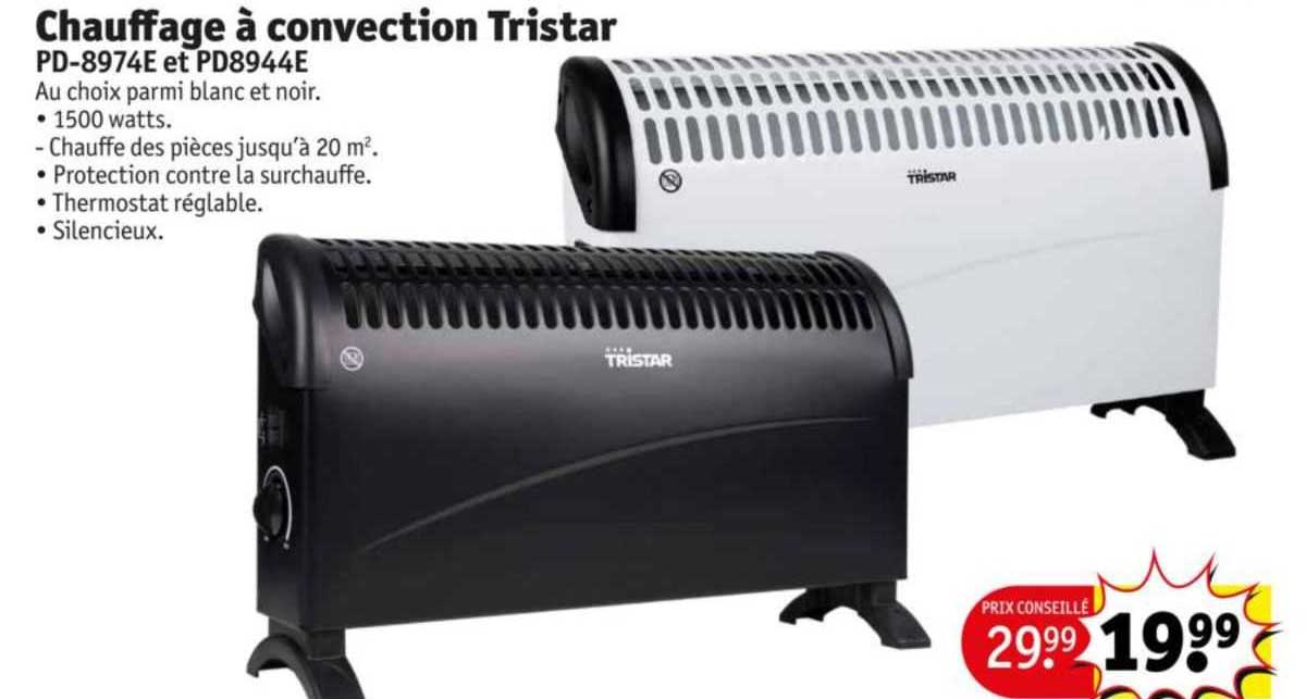 chauffage à convection tristar pd-8974e et pd8944e