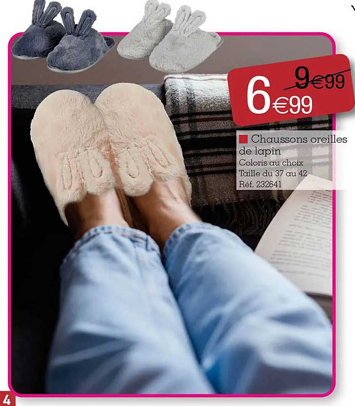 Chaussons Oreilles De Lapin