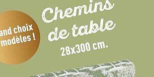 chemins de table
