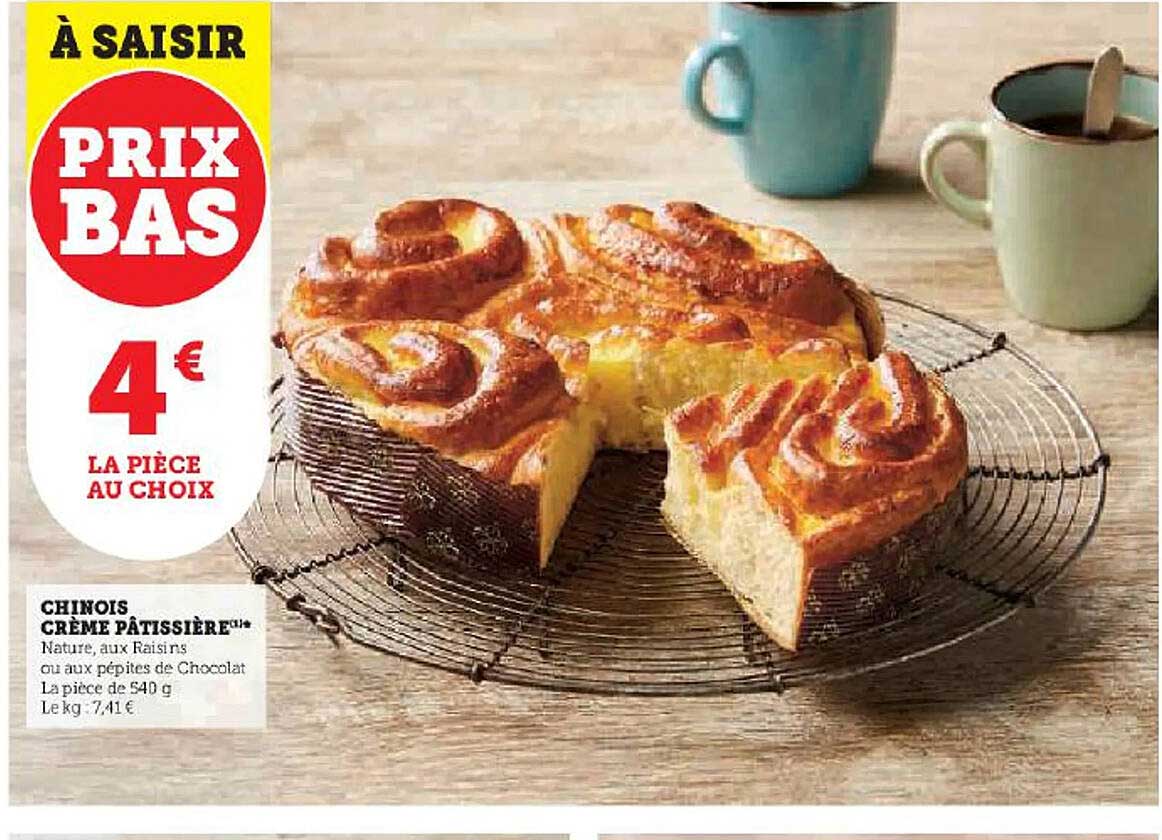 chinois crème pâtissière