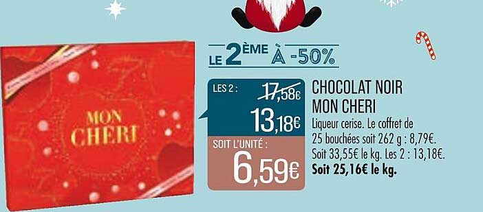 Chocolat Noir Mon Cheri