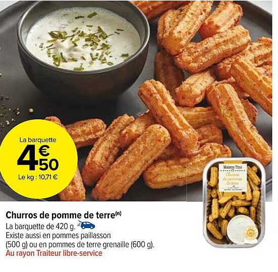 Churros De Pomme De Terre