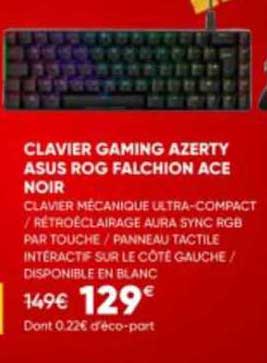 clavier gaming azerty asus rog falchion ace noir