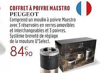 coffret à poivre maestro peugeot