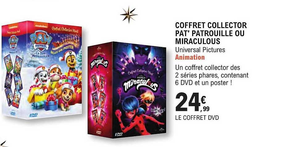 coffret collector pat' patrouille ou miraculous
