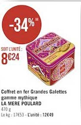 coffret en fer grandes galettes gamme mythique la mère poulard