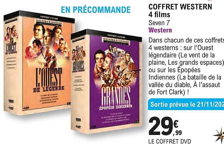 coffret western 4 films seven 7 western
