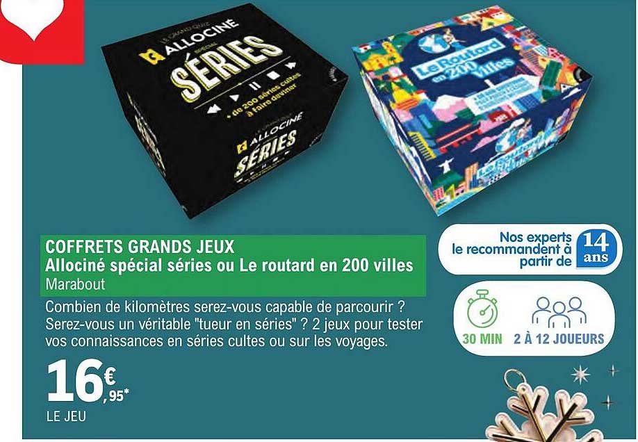 cofrets grands jeux allocine special series ou le routard en 200 villes