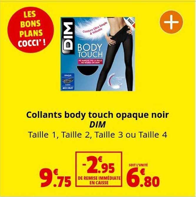 collants body touch opaque noir dim