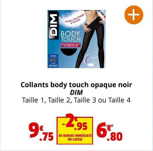 collants body touch opaque noir dim